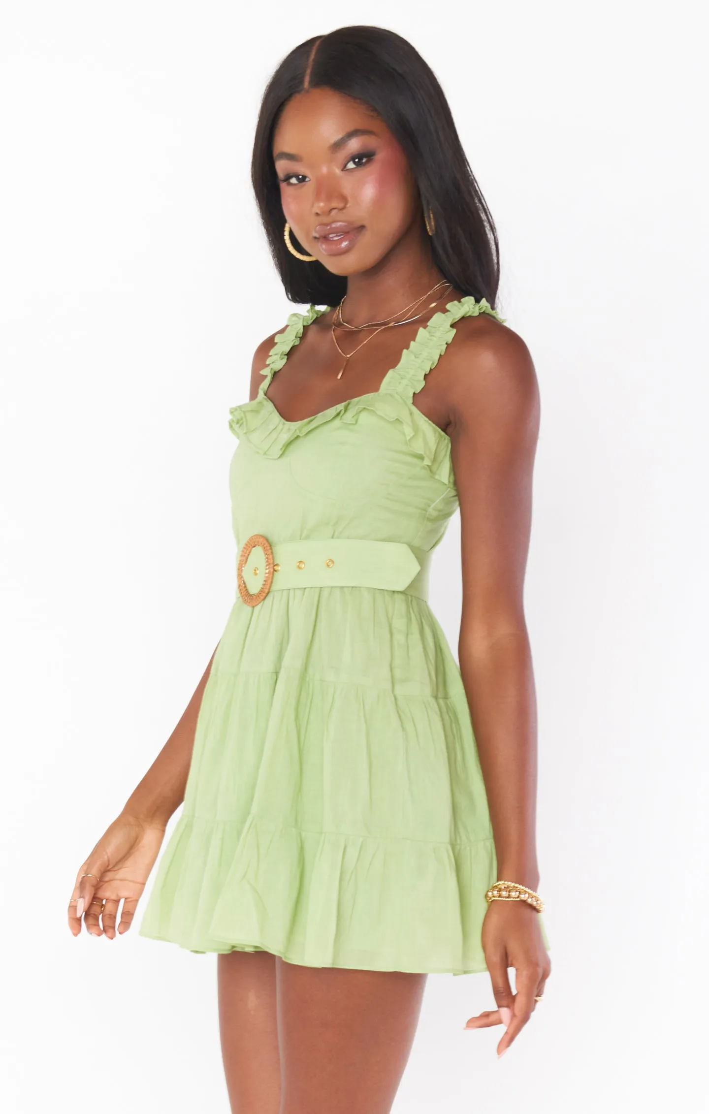 Robe courte Jolene ~ Sauge