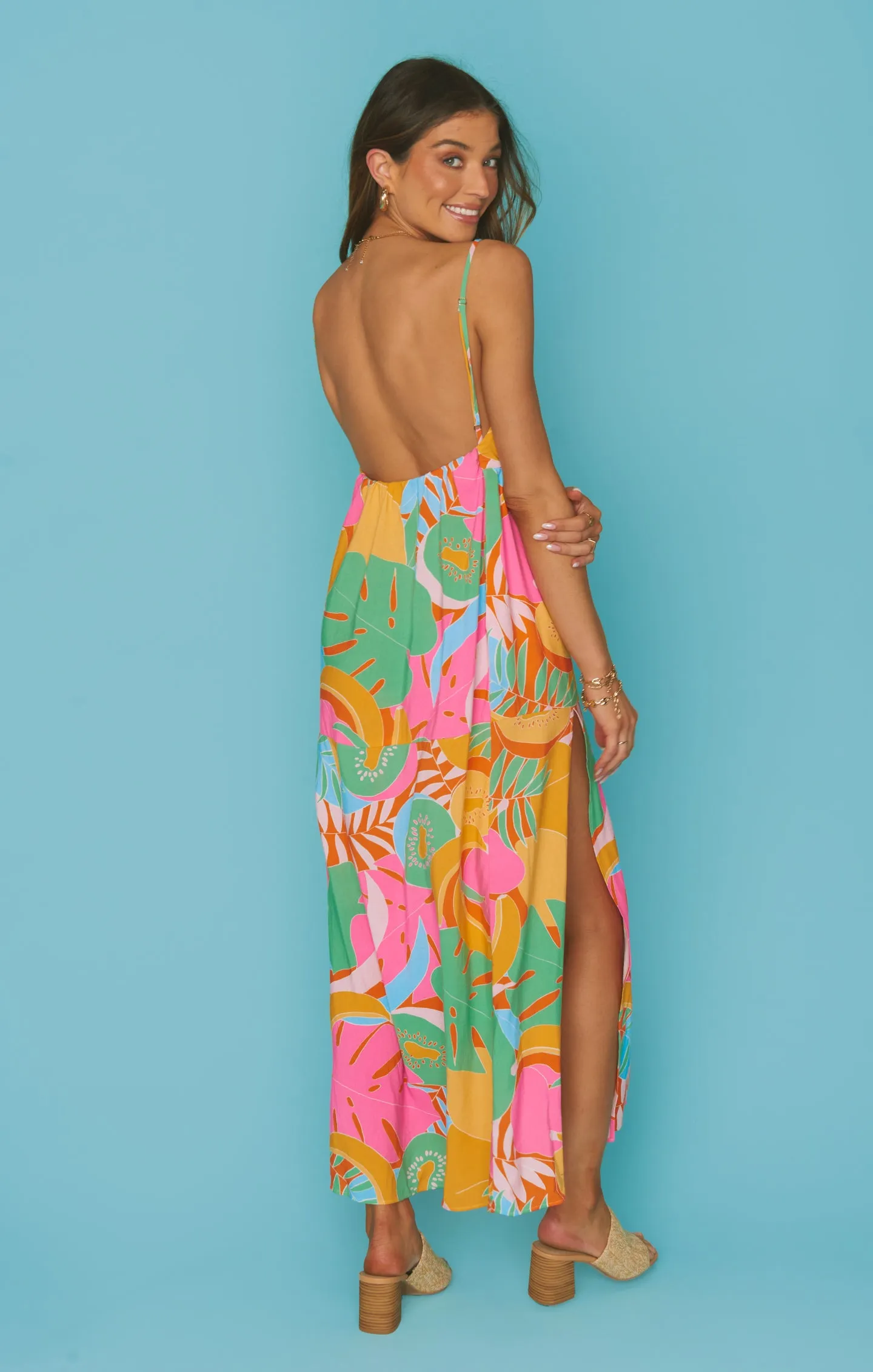 Robe longue Julia ~ Fruits tropicaux