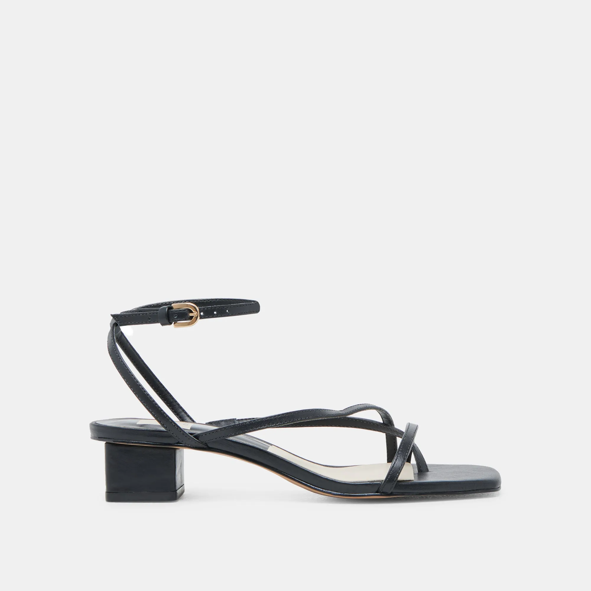 SANDALES KARLOS EN CUIR NOIR