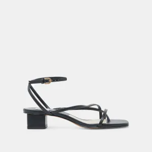 SANDALES KARLOS EN CUIR NOIR