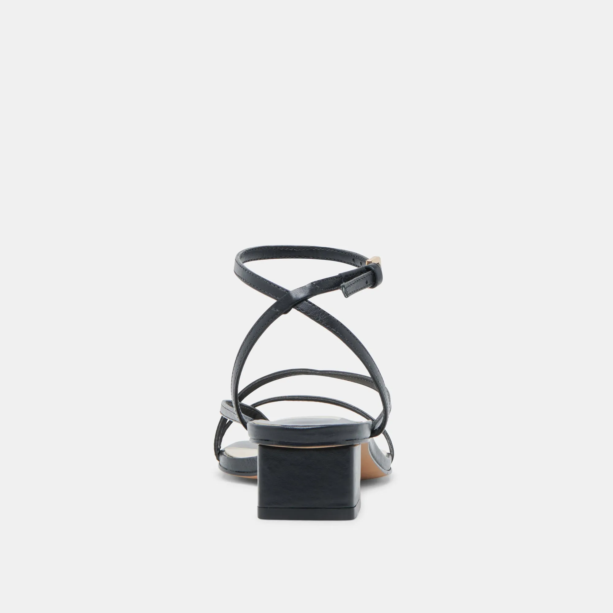 SANDALES KARLOS EN CUIR NOIR