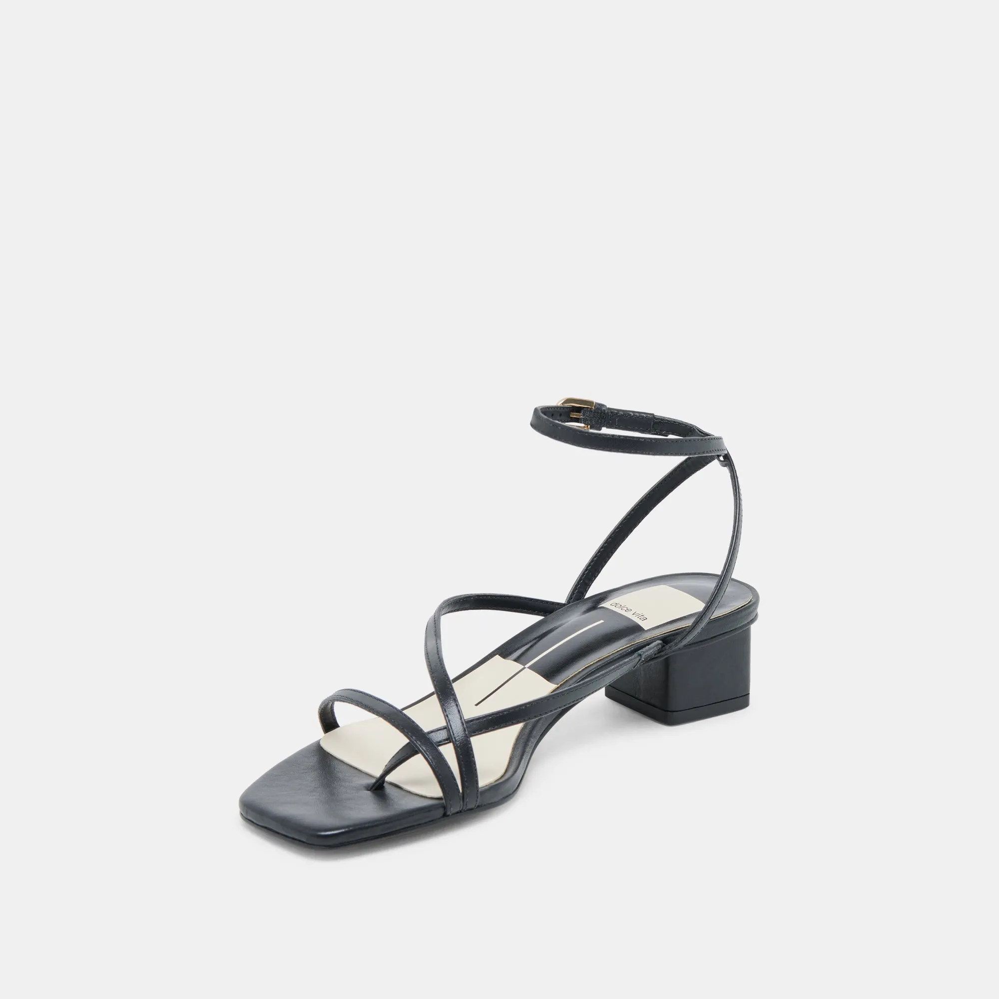 SANDALES KARLOS EN CUIR NOIR