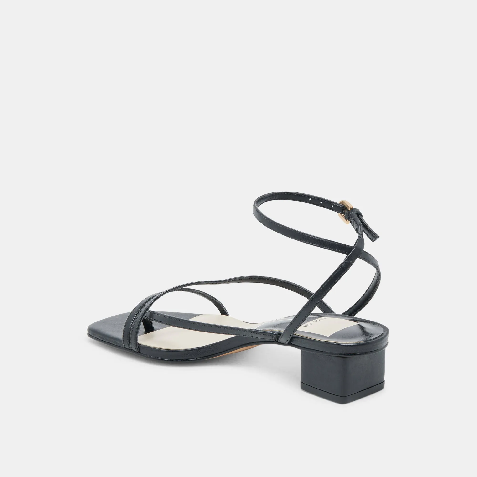SANDALES KARLOS EN CUIR NOIR