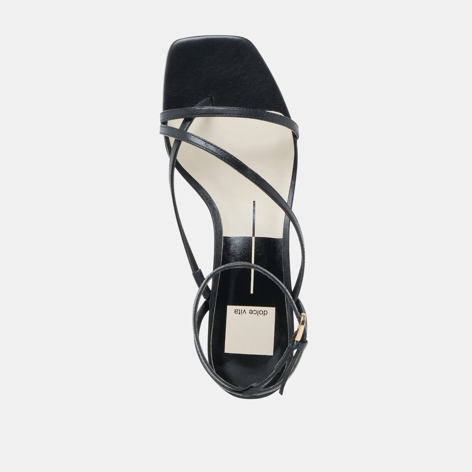 SANDALES KARLOS EN CUIR NOIR