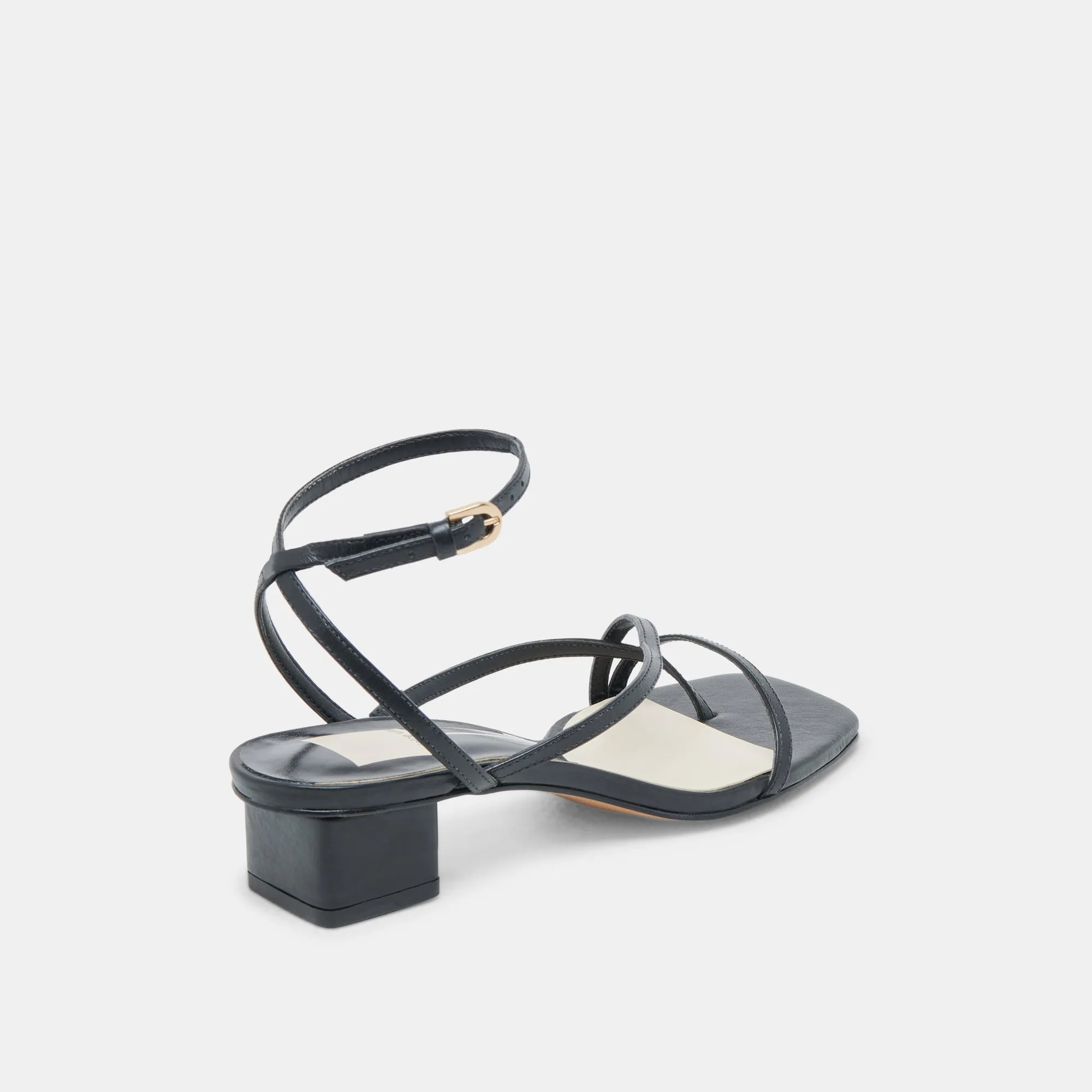 SANDALES KARLOS EN CUIR NOIR