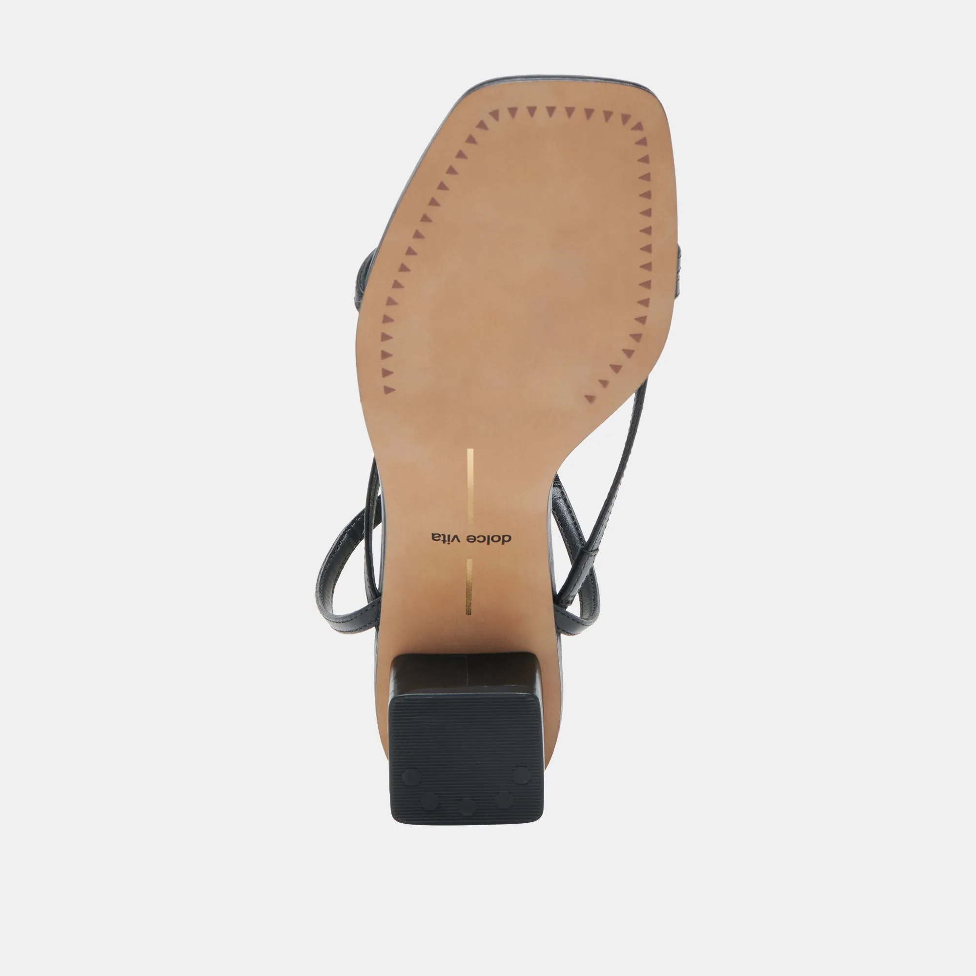 SANDALES KARLOS EN CUIR NOIR
