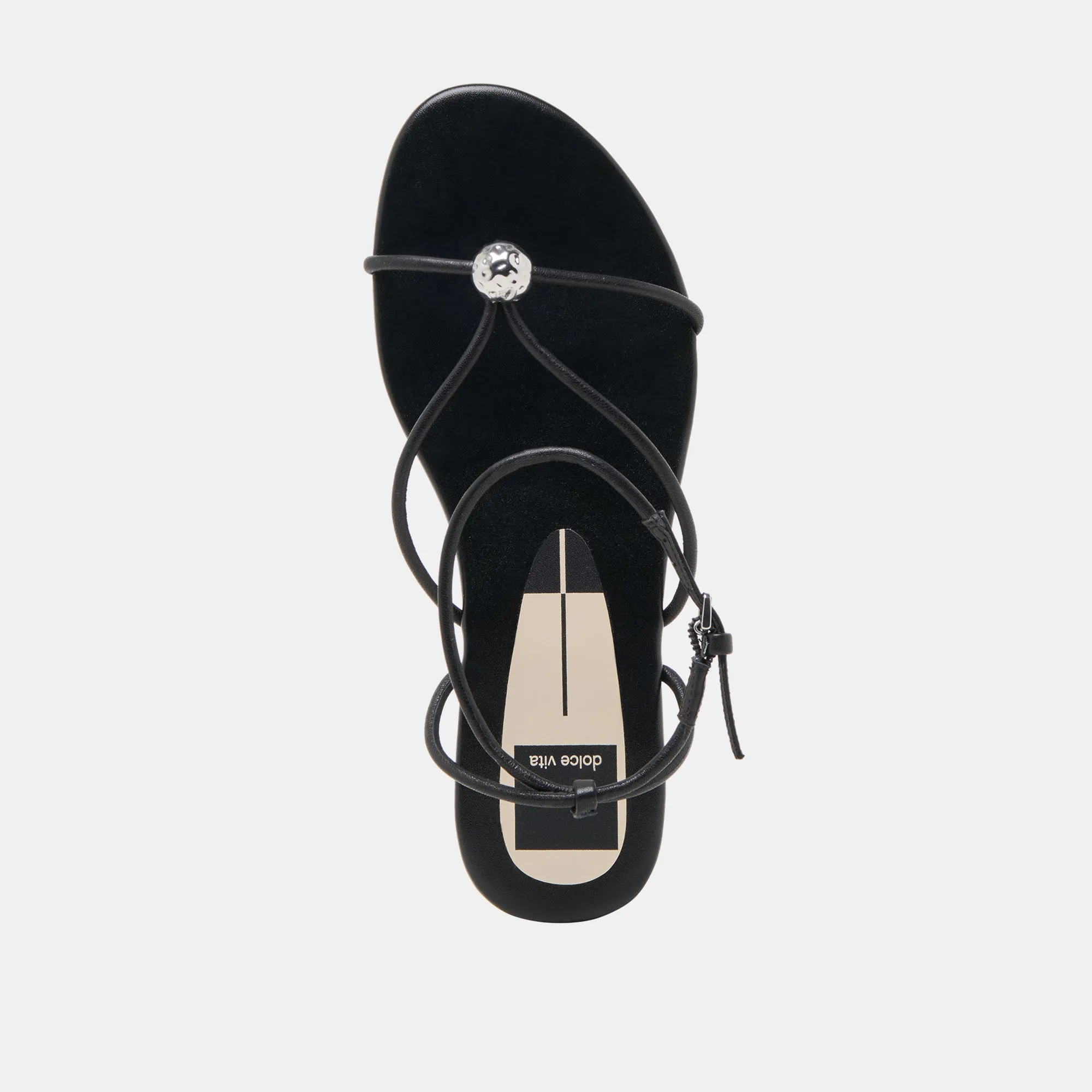 SANDALES KENLEY EN CUIR NOIR