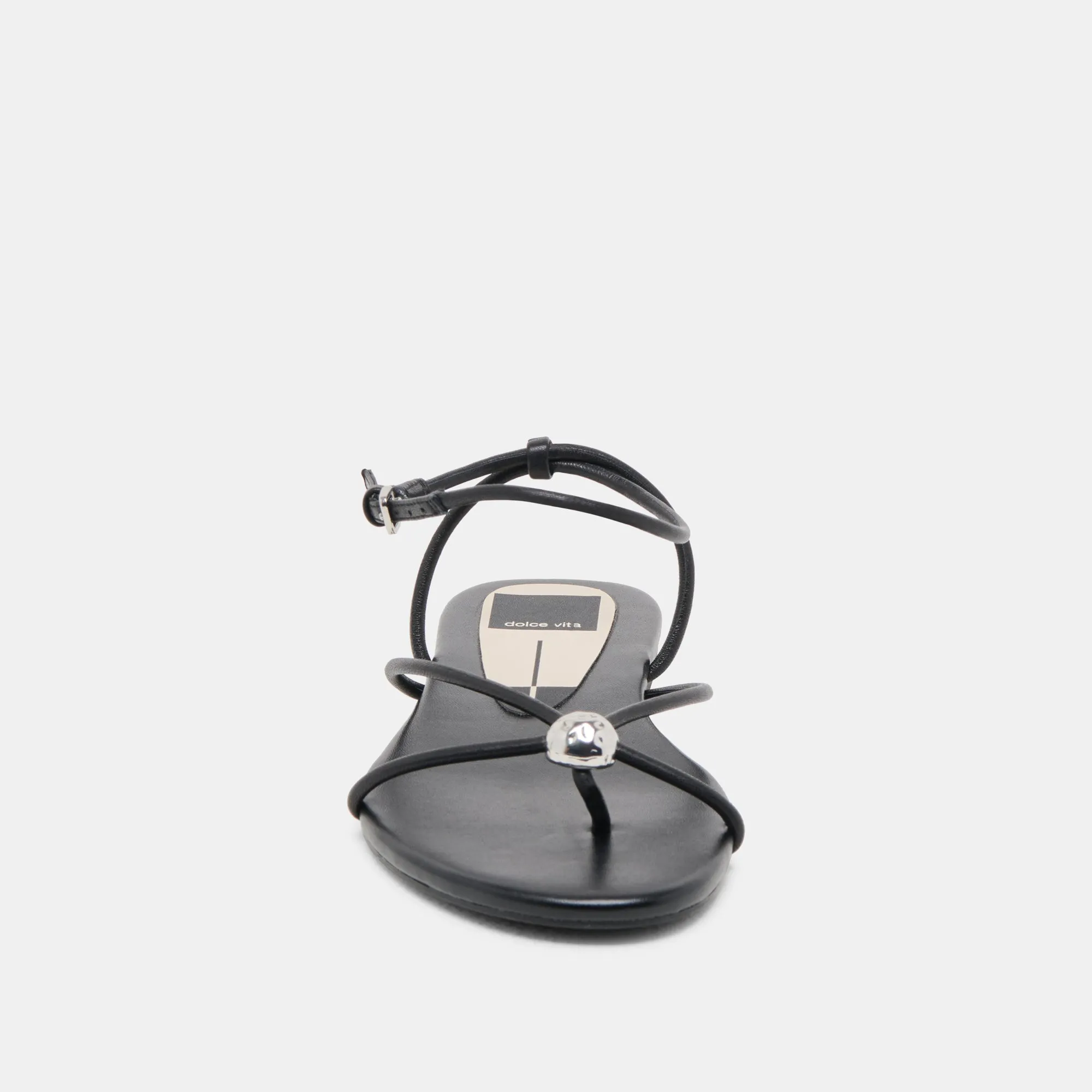 SANDALES KENLEY EN CUIR NOIR