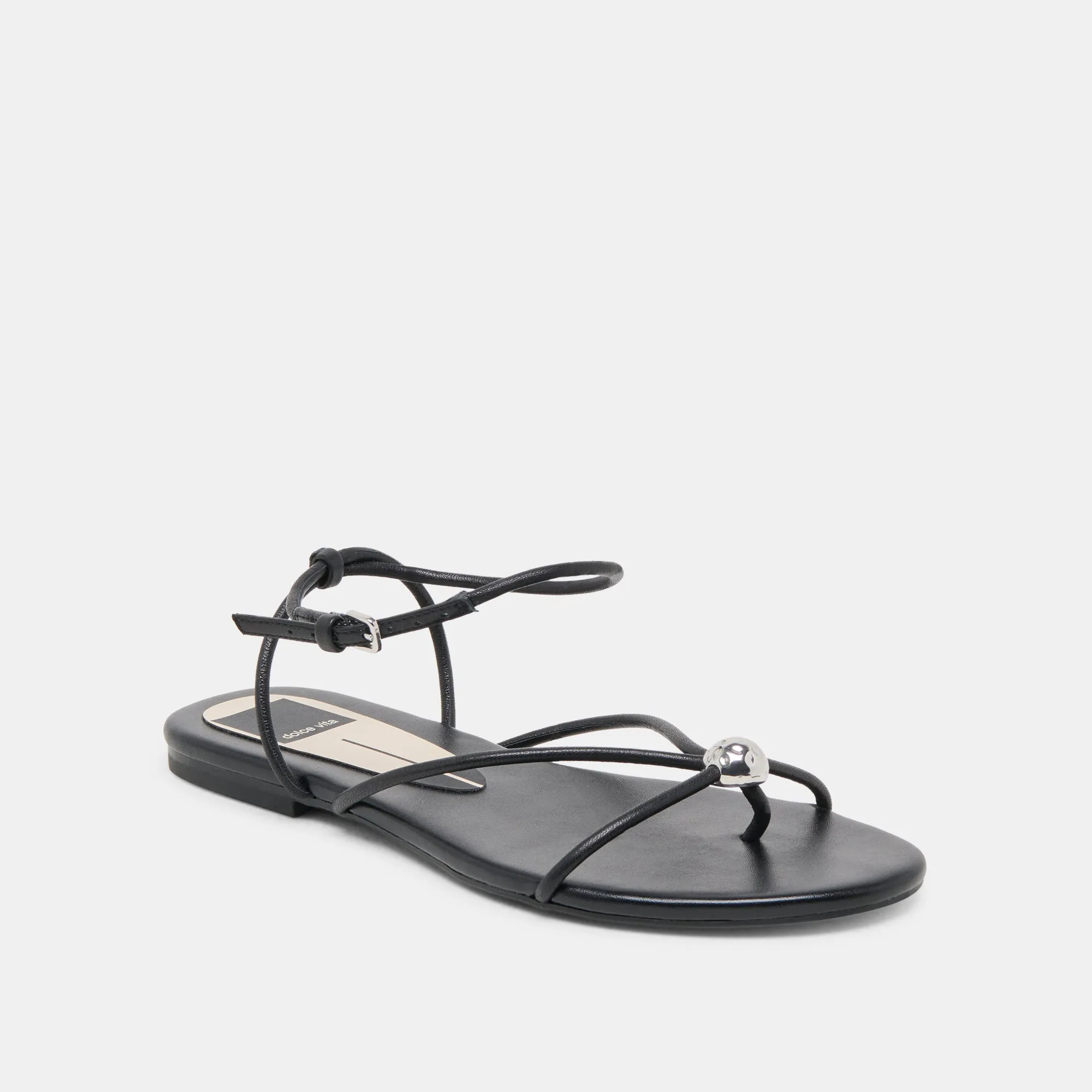 SANDALES KENLEY EN CUIR NOIR