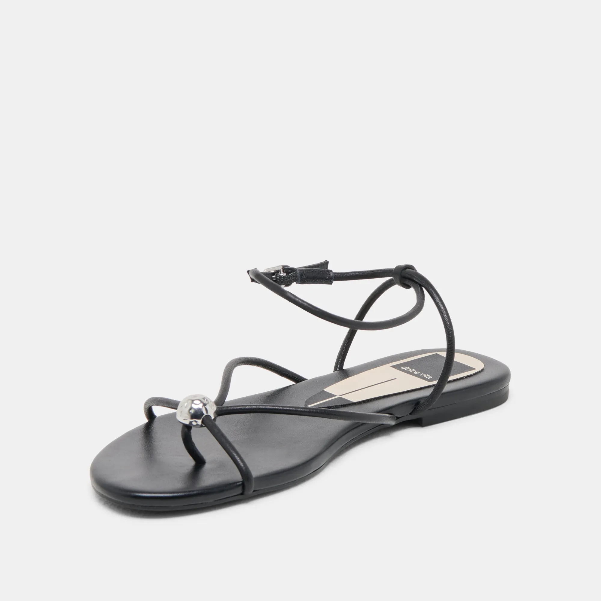 SANDALES KENLEY EN CUIR NOIR
