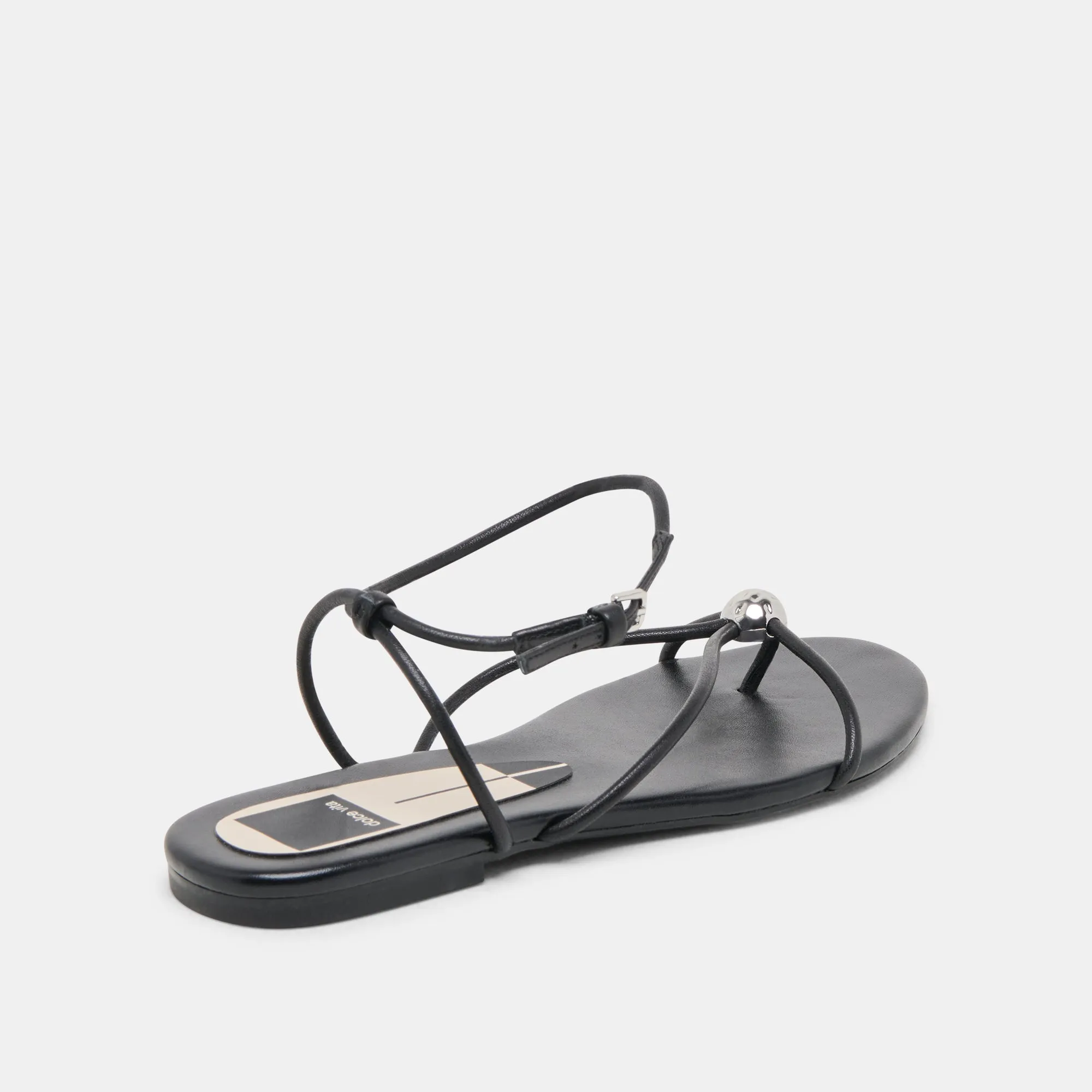 SANDALES KENLEY EN CUIR NOIR