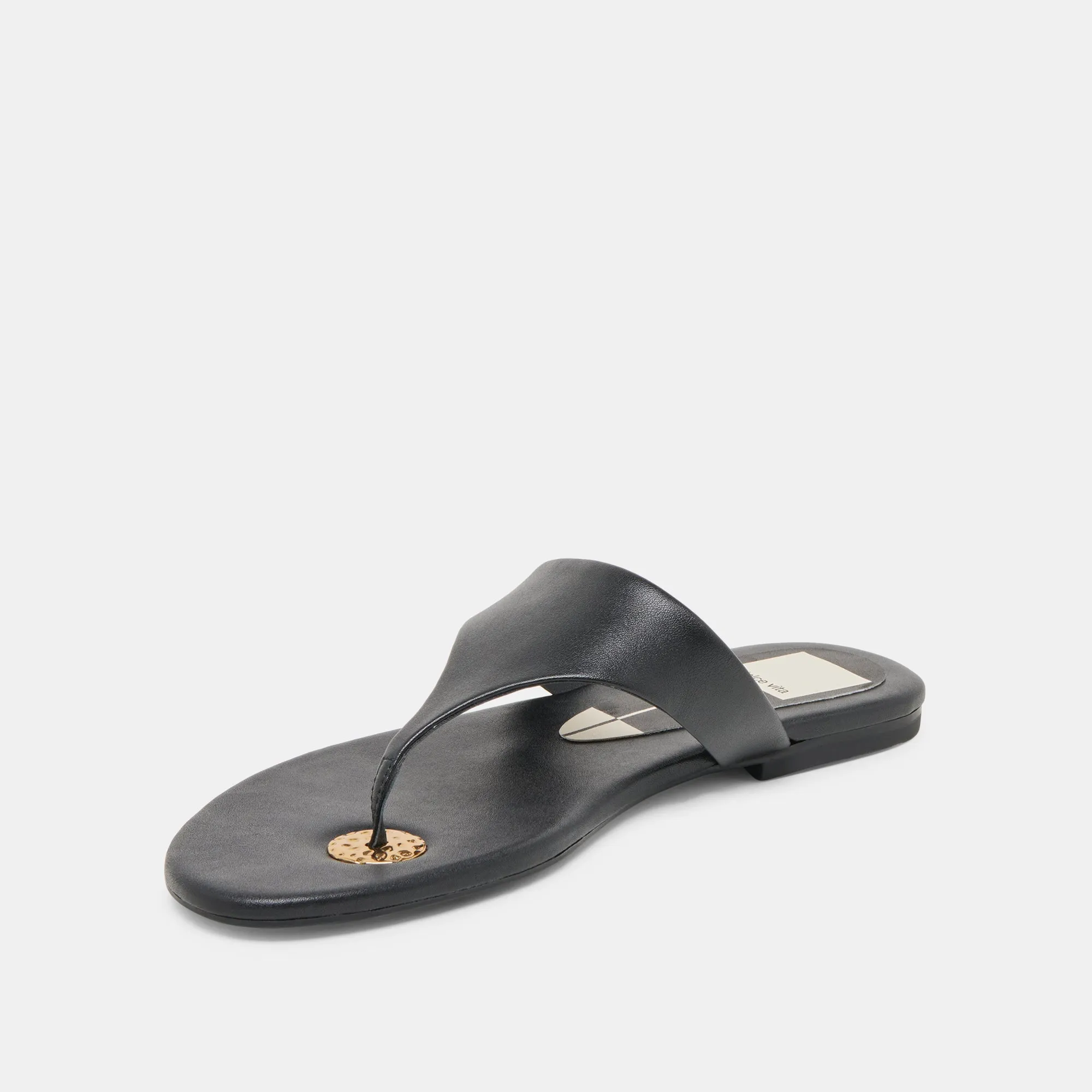 SANDALES KITTLE EN CUIR NOIR