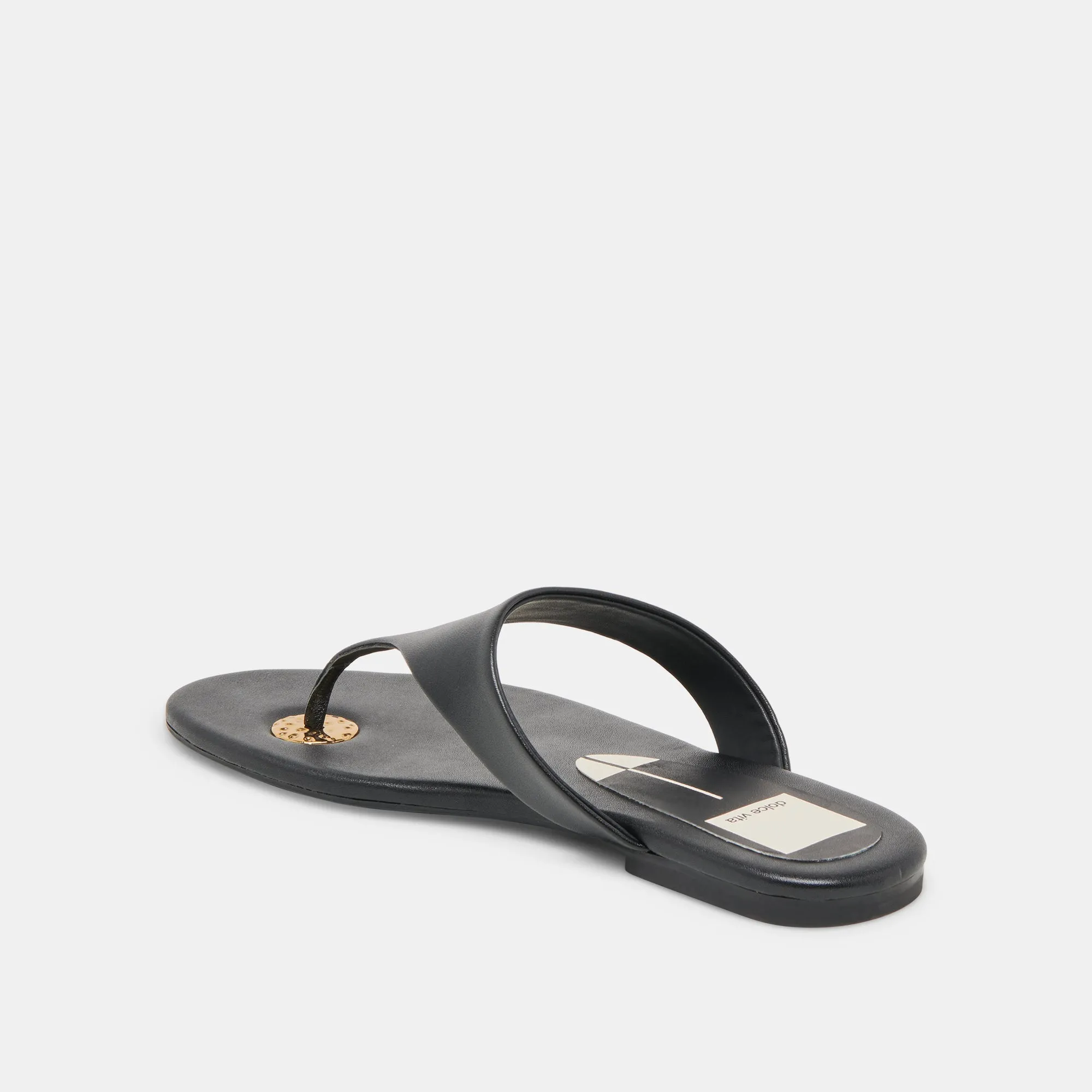 SANDALES KITTLE EN CUIR NOIR