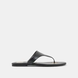 SANDALES KITTLE EN CUIR NOIR