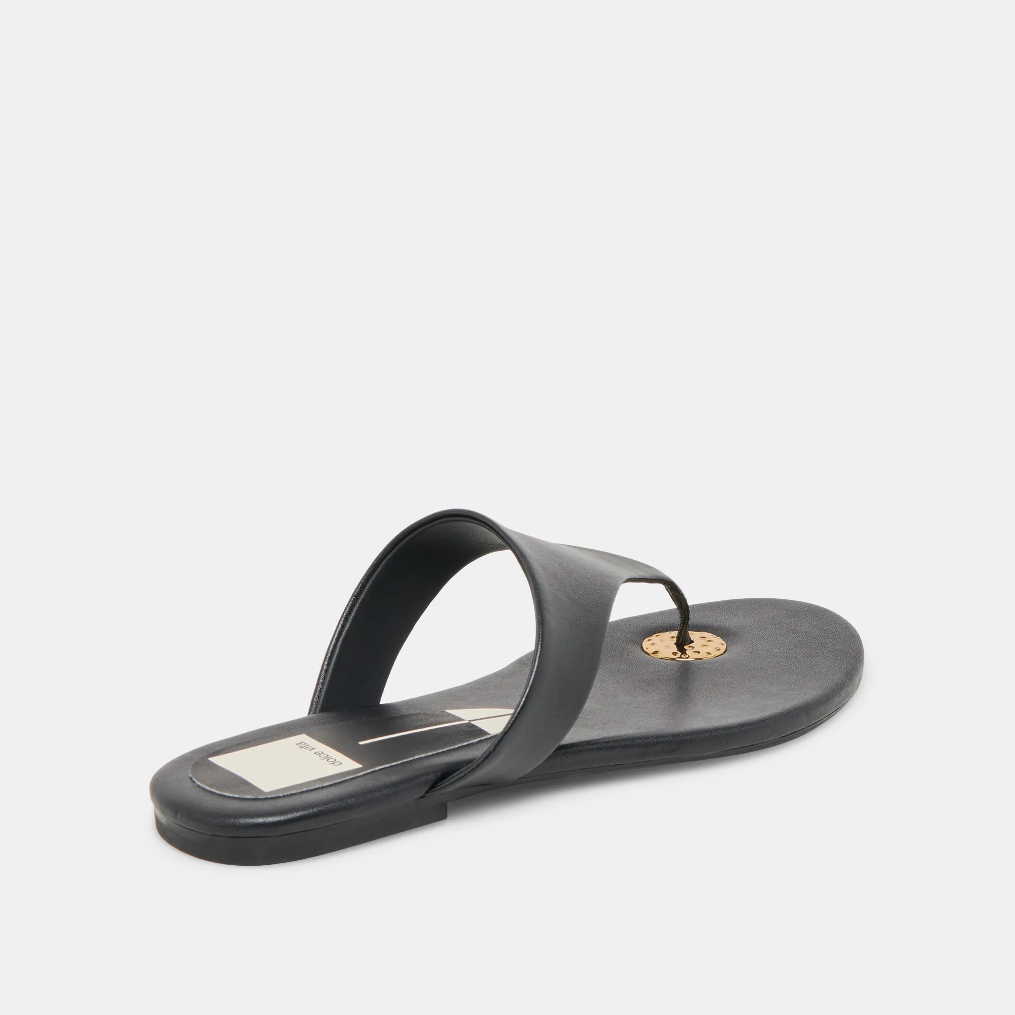 SANDALES KITTLE EN CUIR NOIR