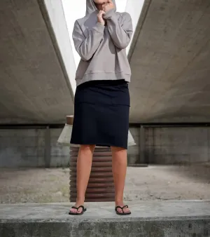 Jupe Sport Femme en Suédine Noir