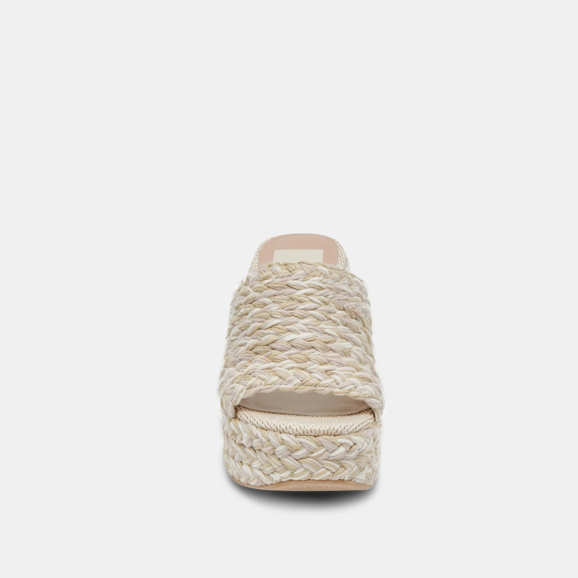 LADY HEELS IVOIRE MULTI TISSÉ