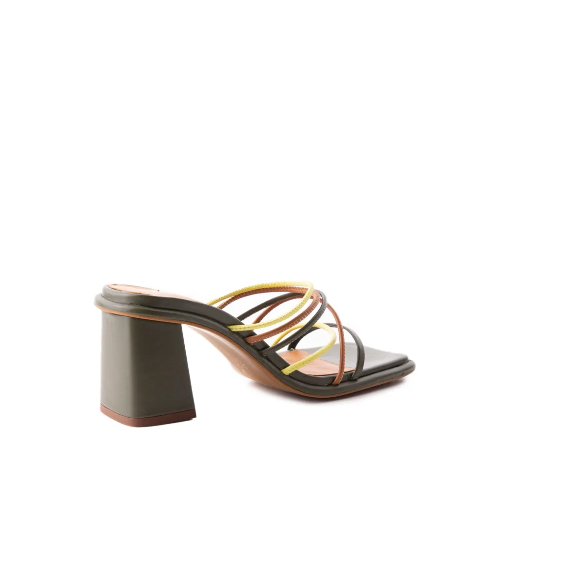 Larisa Cuir Multi Khaki