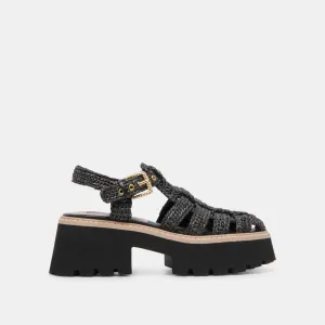 LASLY SANDALES ONYX TRICOTÉES