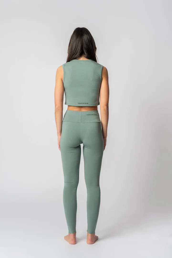 Leggings Lyocell à Haute Taille | Vert Romarin