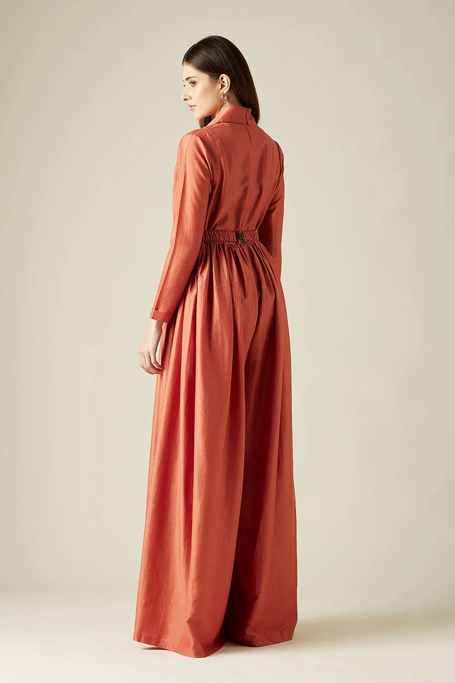 Combinaison orange Mapel avec ceinture ornée