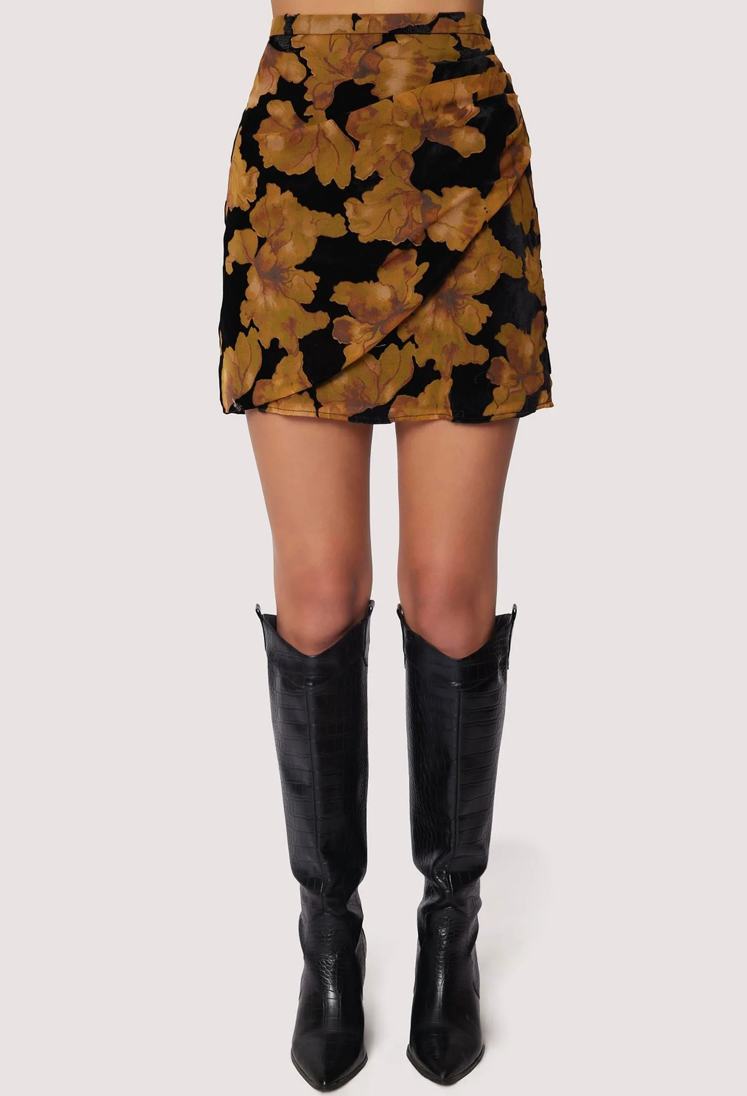 Massimo Mini Jupe En Noir/beige