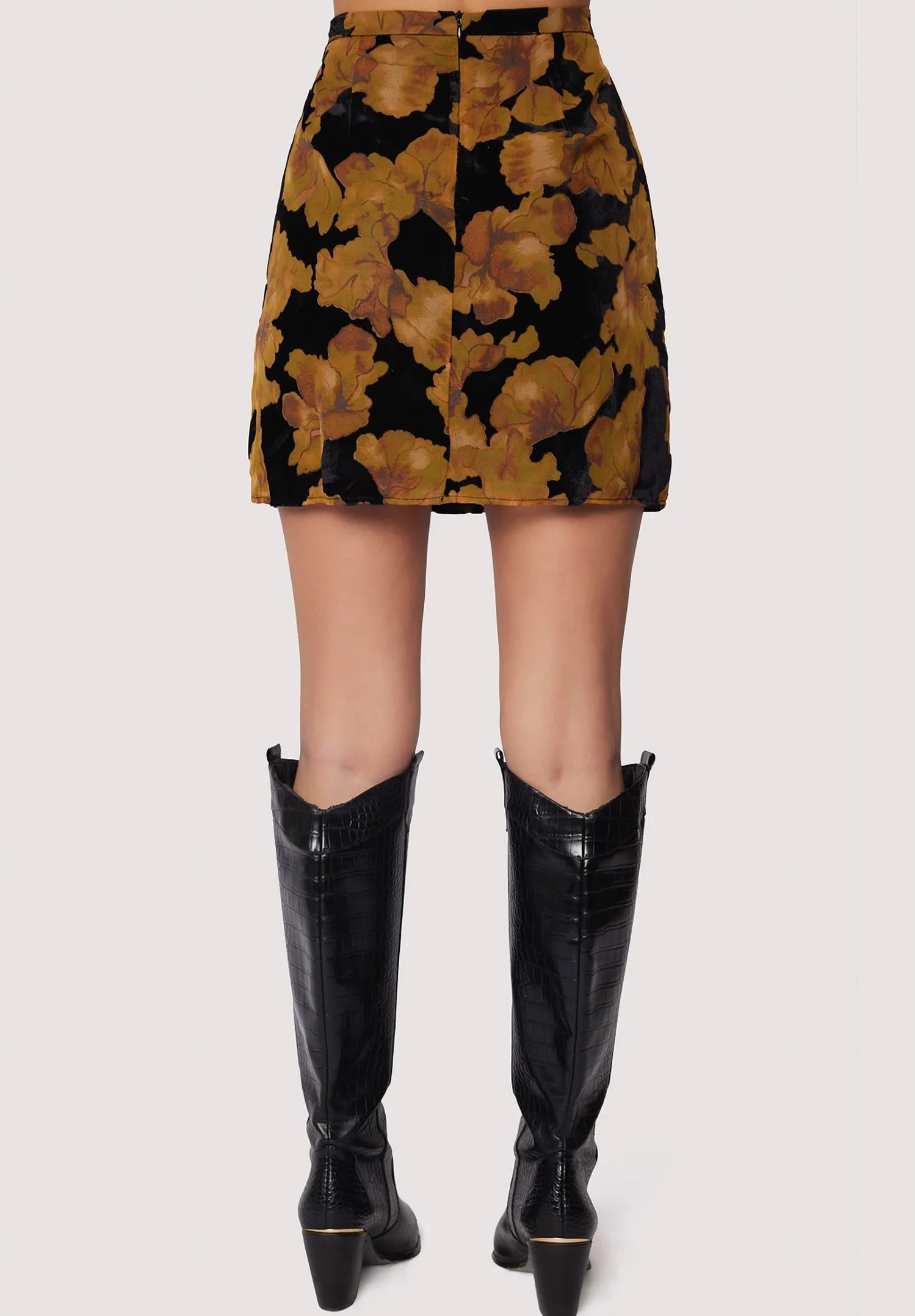 Massimo Mini Jupe En Noir/beige