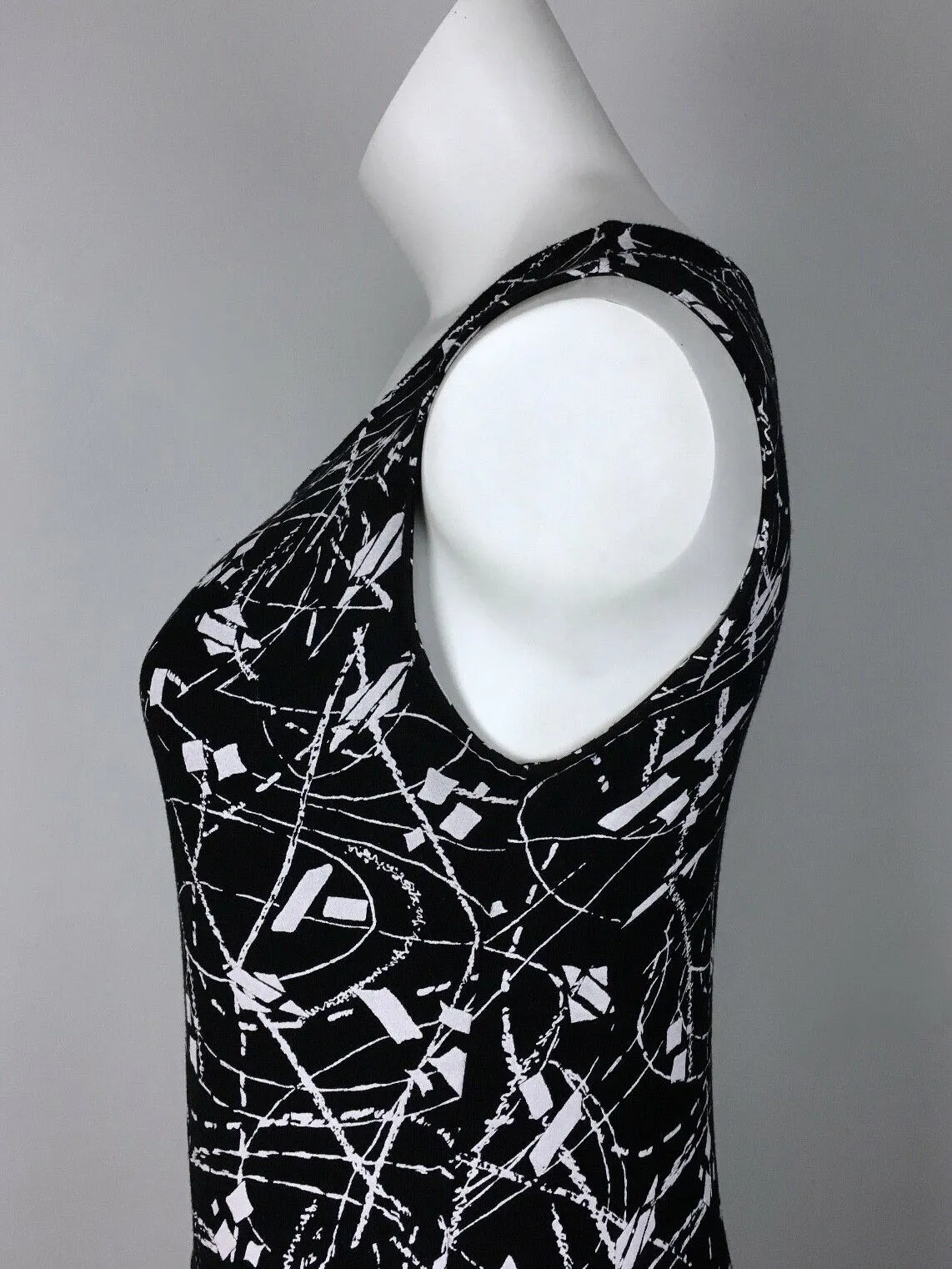 Robe abstraite noir et blanc Matti Mamane Taille 14/16