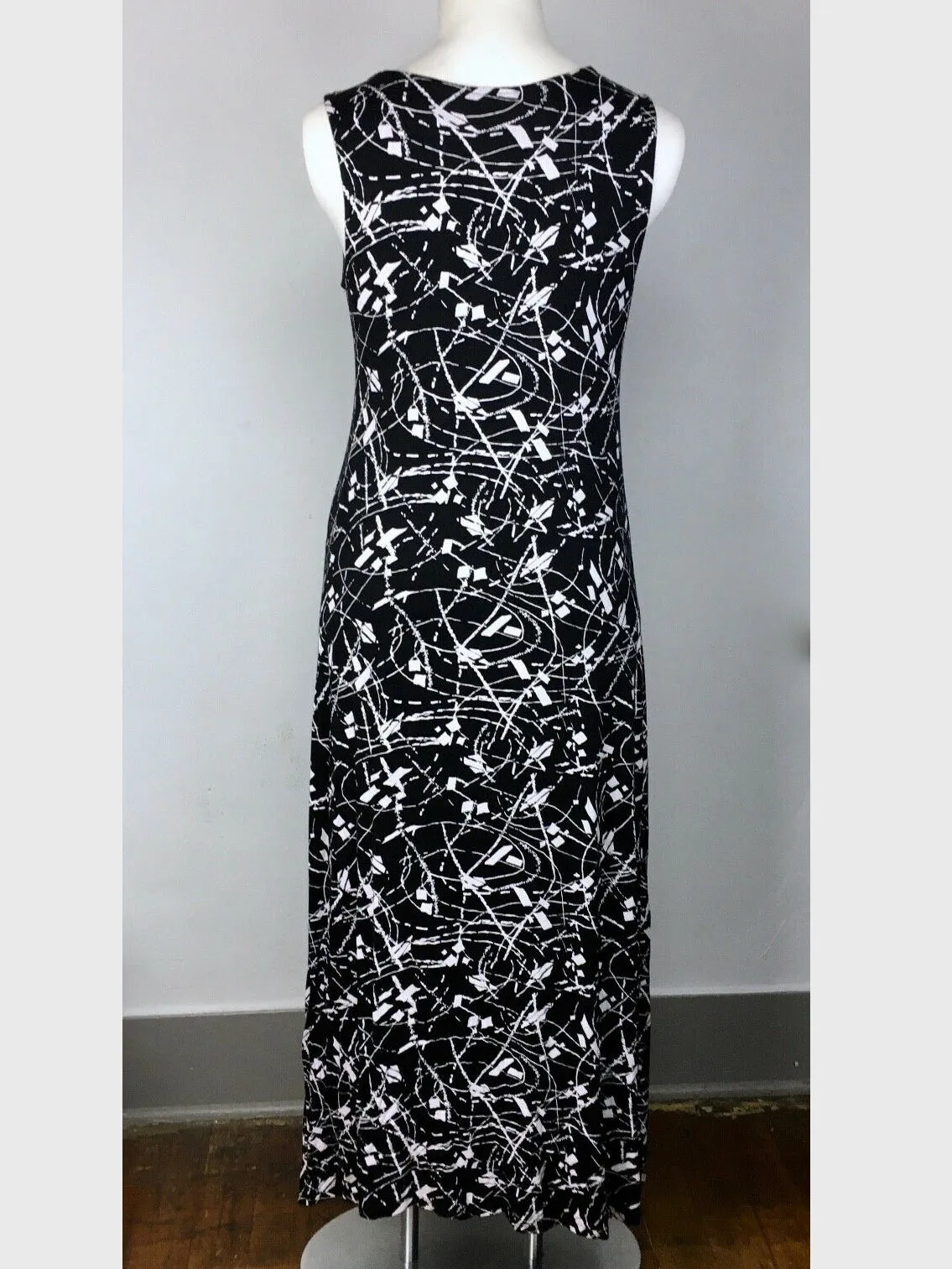 Robe abstraite noir et blanc Matti Mamane Taille 14/16