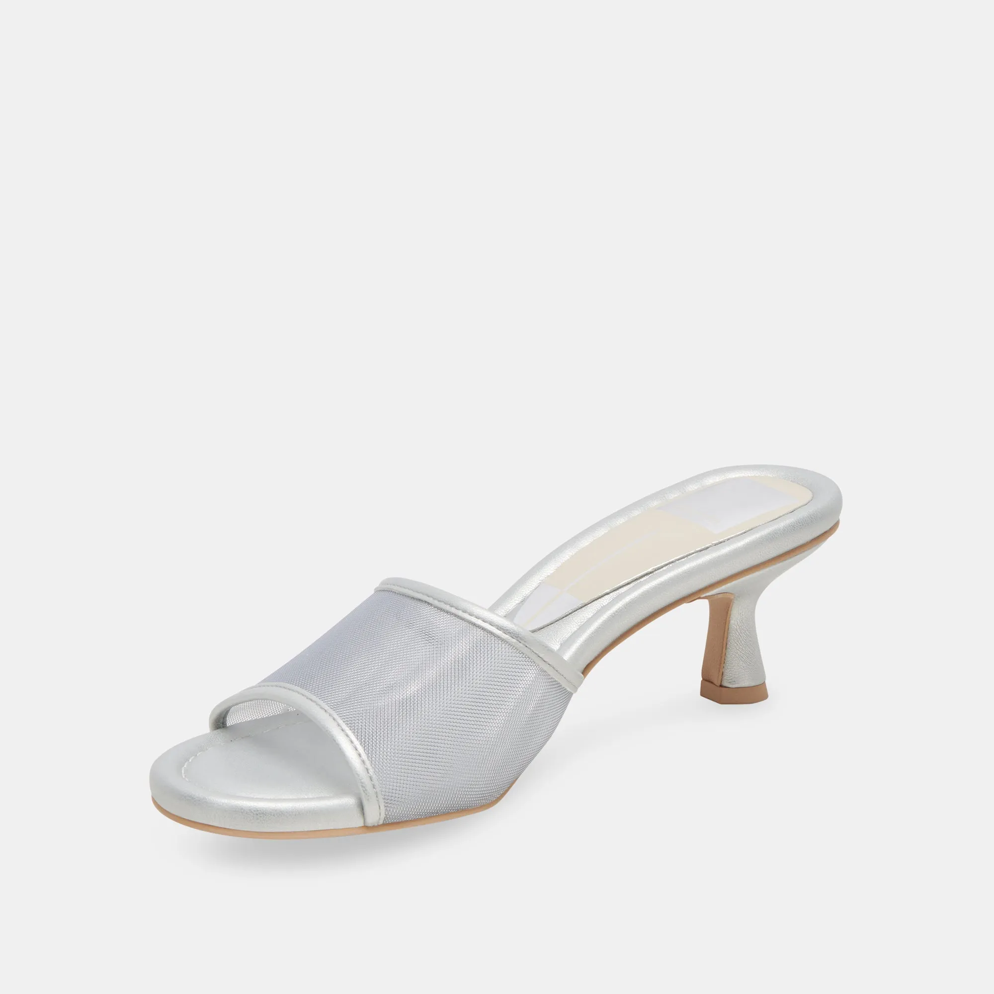 MEEZA TALONS MAILLAGE ARGENTÉ