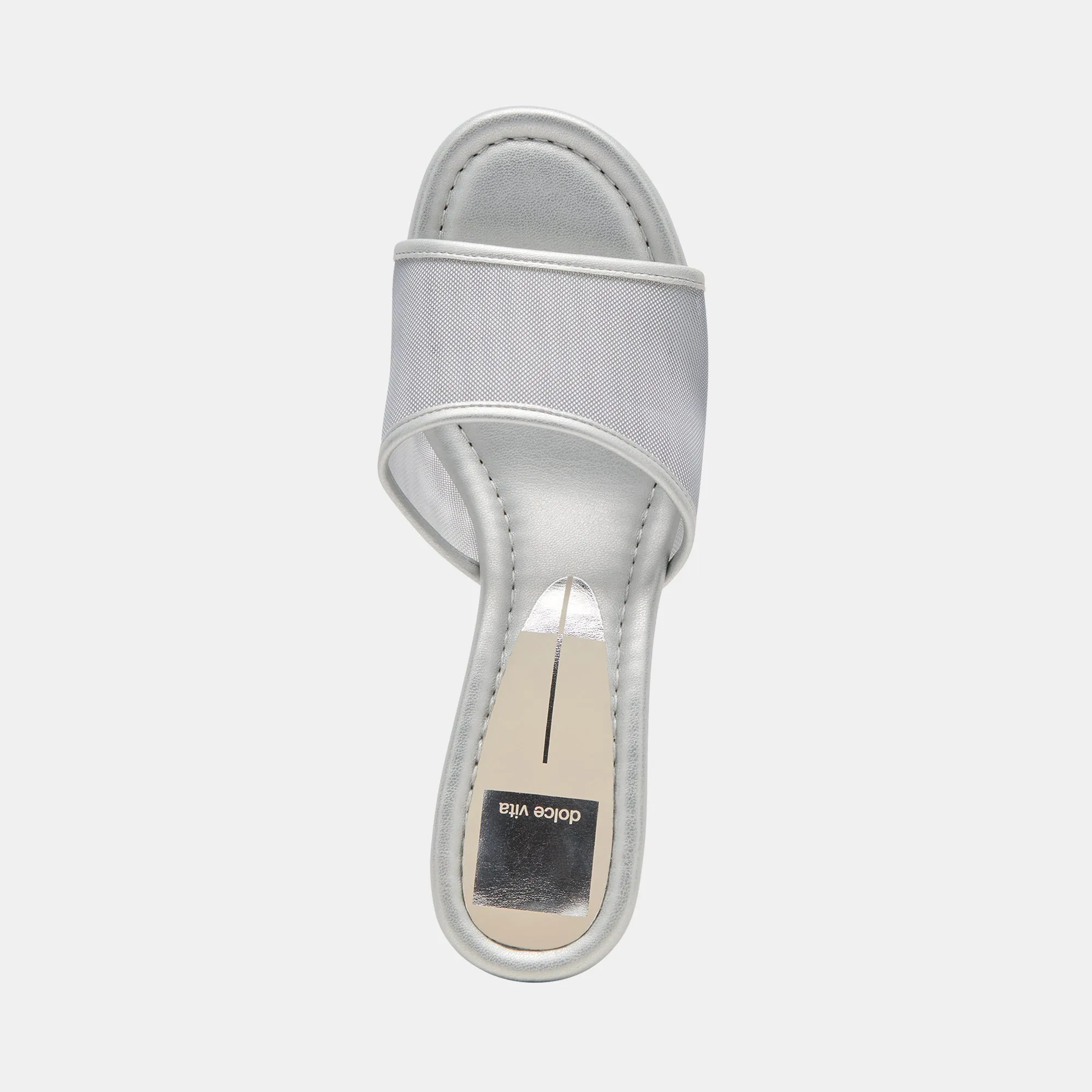 MEEZA TALONS MAILLAGE ARGENTÉ