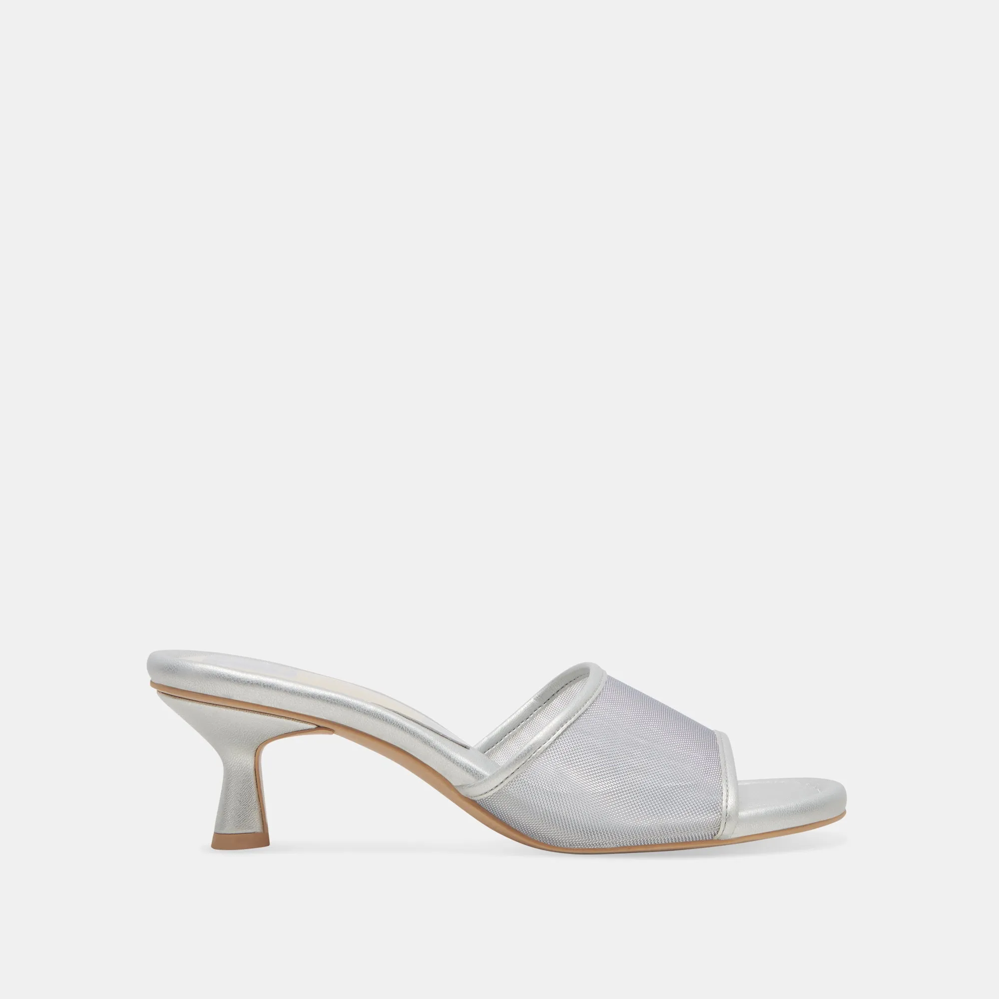 MEEZA TALONS MAILLAGE ARGENTÉ