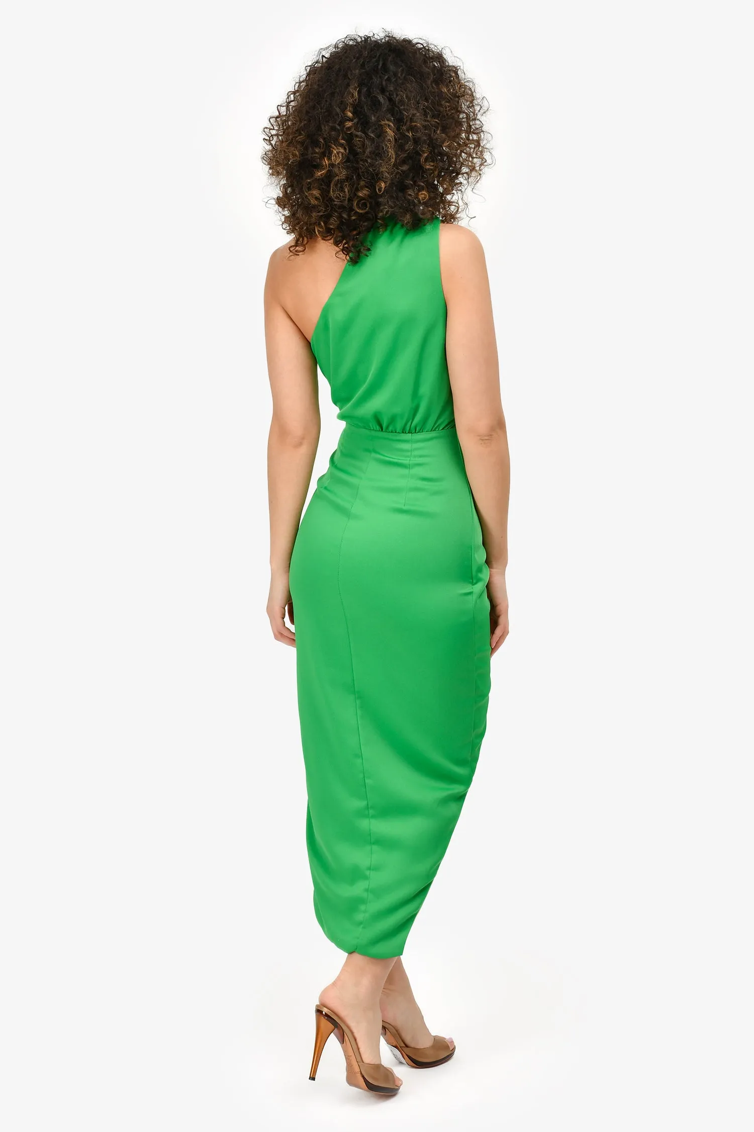 Robe mi-longue 'Brooks' à une épaule Misha Green Taille XS