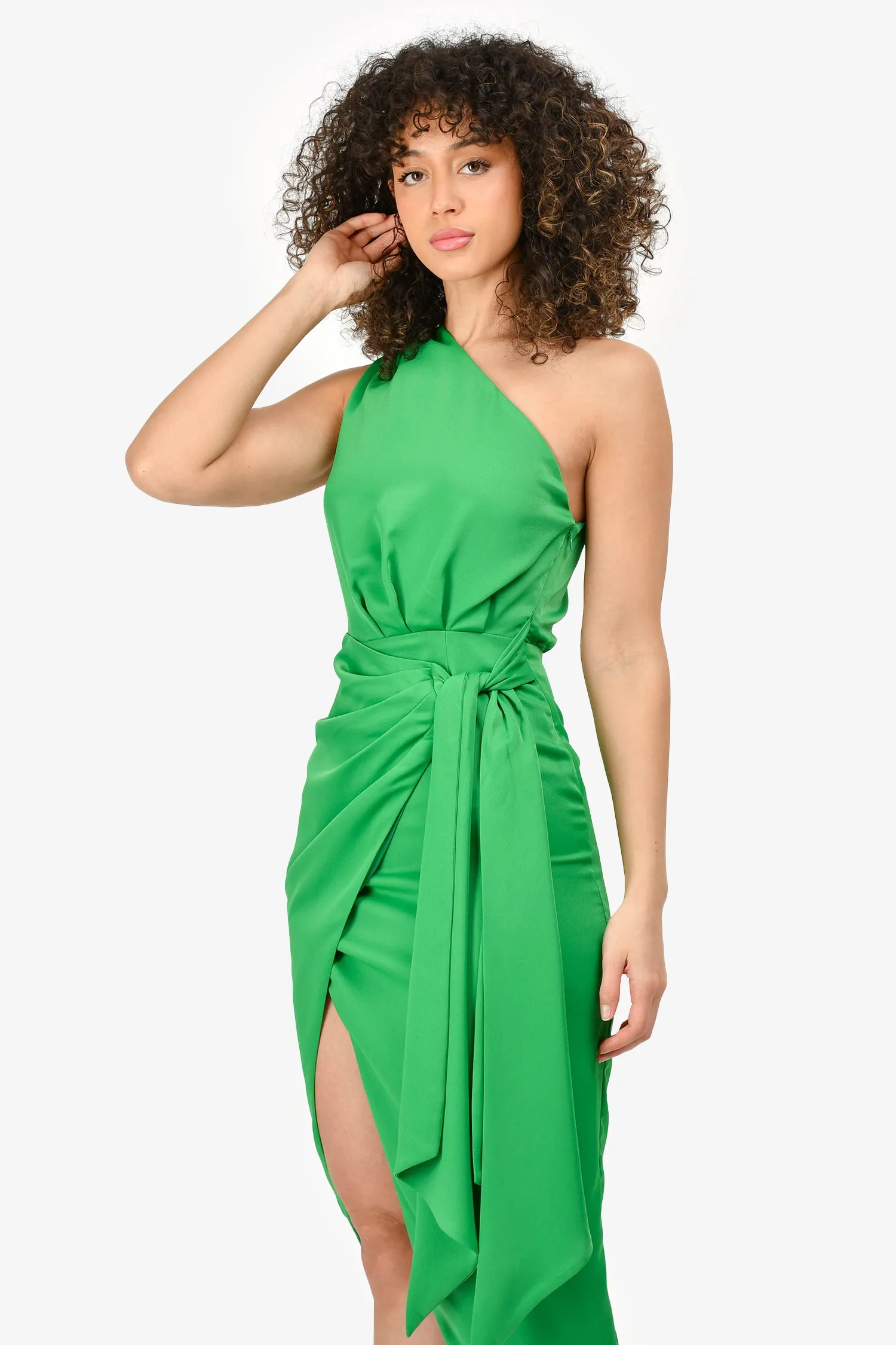 Robe mi-longue 'Brooks' à une épaule Misha Green Taille XS