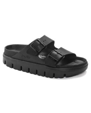 Sandales Papillio Arizona en cuir naturel épais en noir