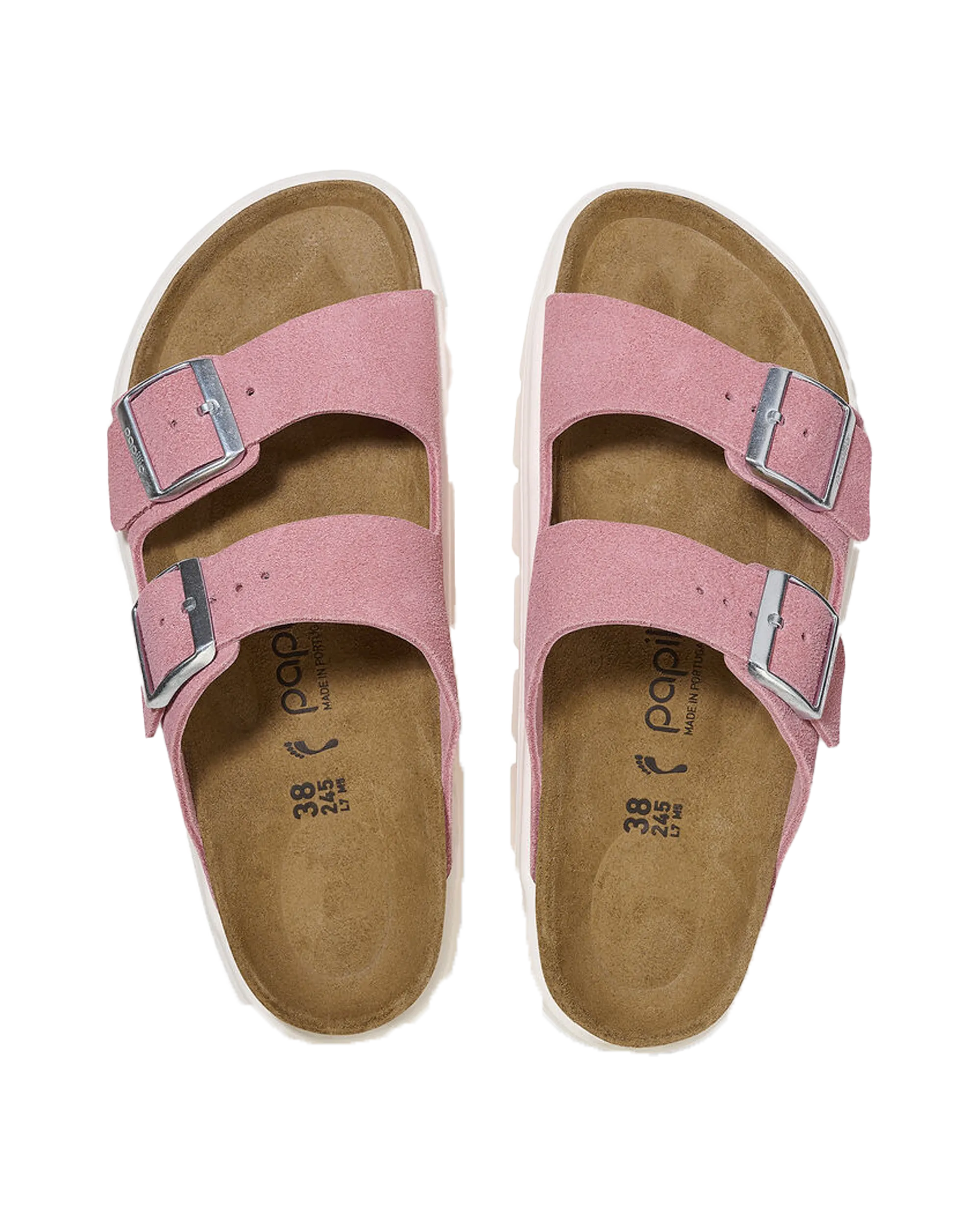 Sandales Papillio Arizona à semelle épaisse en rose bonbon