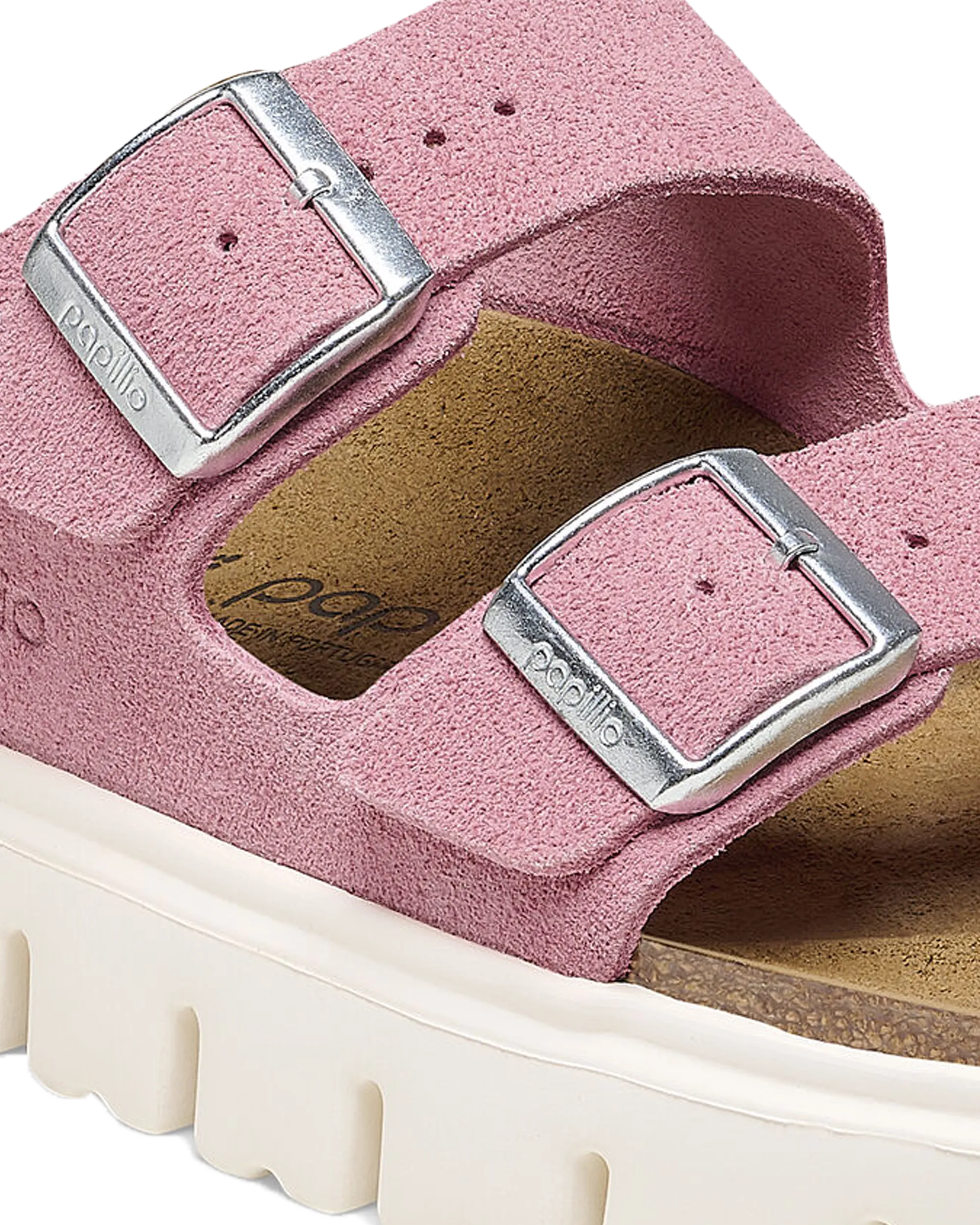 Sandales Papillio Arizona à semelle épaisse en rose bonbon