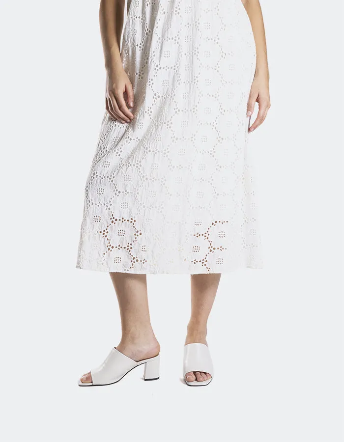 Pelham Cuir Blanc Cassé