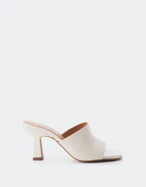 Cuir blanc cassé pinto