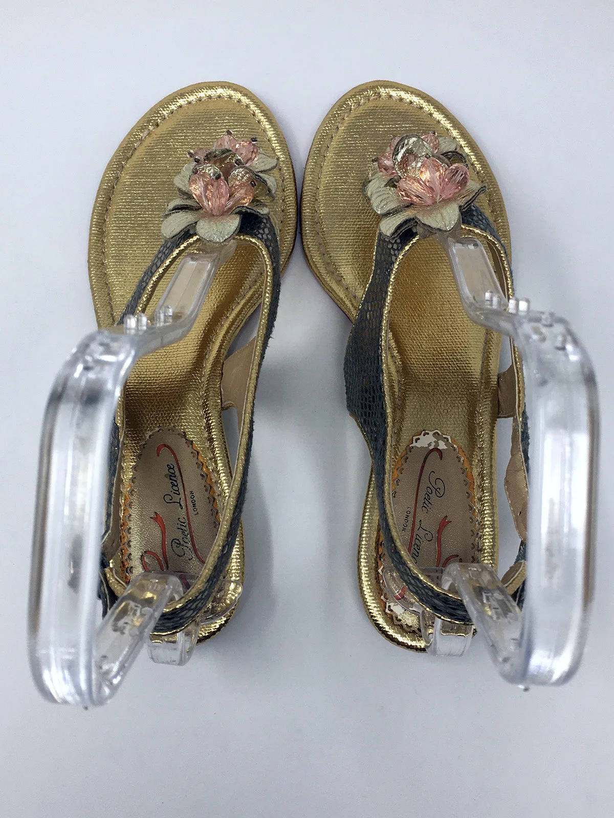 Sandales Poetic License taille 9.5 en imprimé serpent or et rose