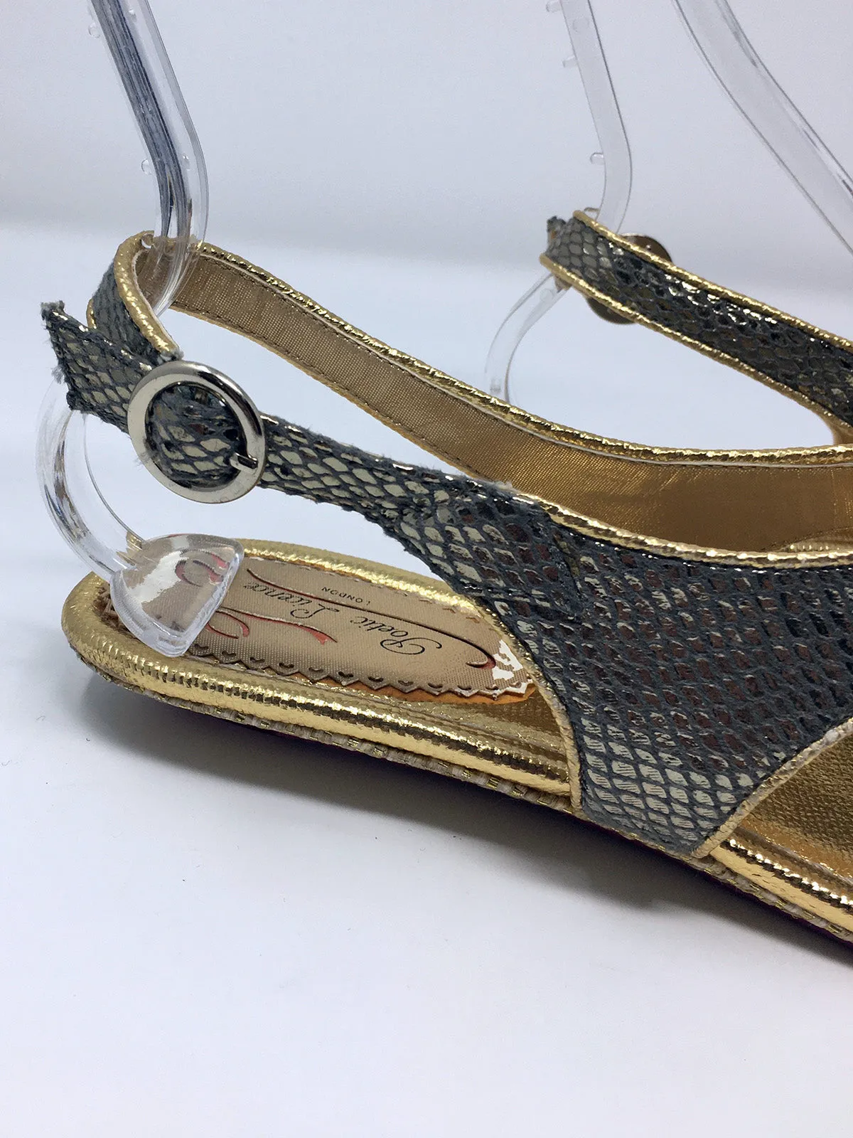Sandales Poetic License taille 9.5 en imprimé serpent or et rose