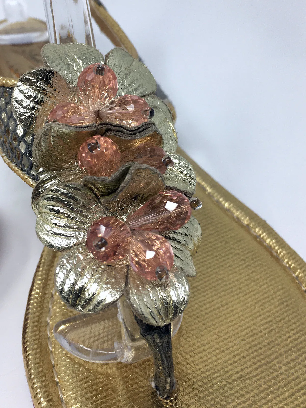 Sandales Poetic License taille 9.5 en imprimé serpent or et rose