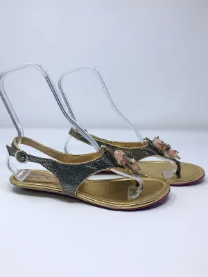 Sandales Poetic License taille 9.5 en imprimé serpent or et rose