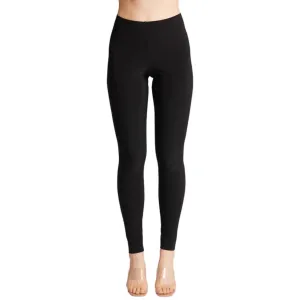 Leggings Slim en Tricot à Enfiler en Noir