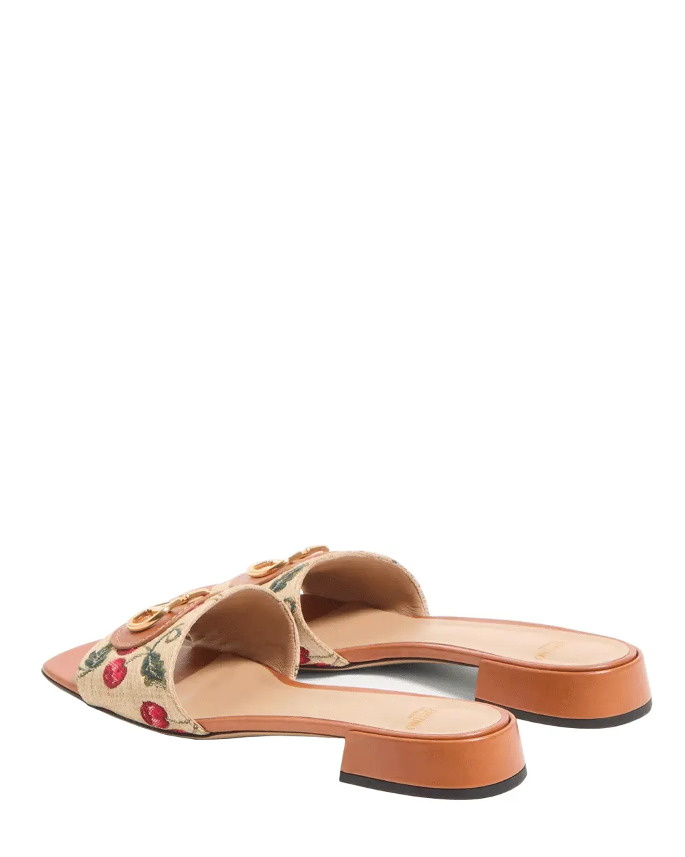 Sandale Slide Jacquard Raffia Cherryfic
