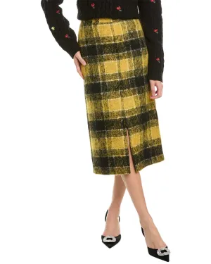 RED Valentino Jupe en Laine, Mohair et Mélange d'Alpaga