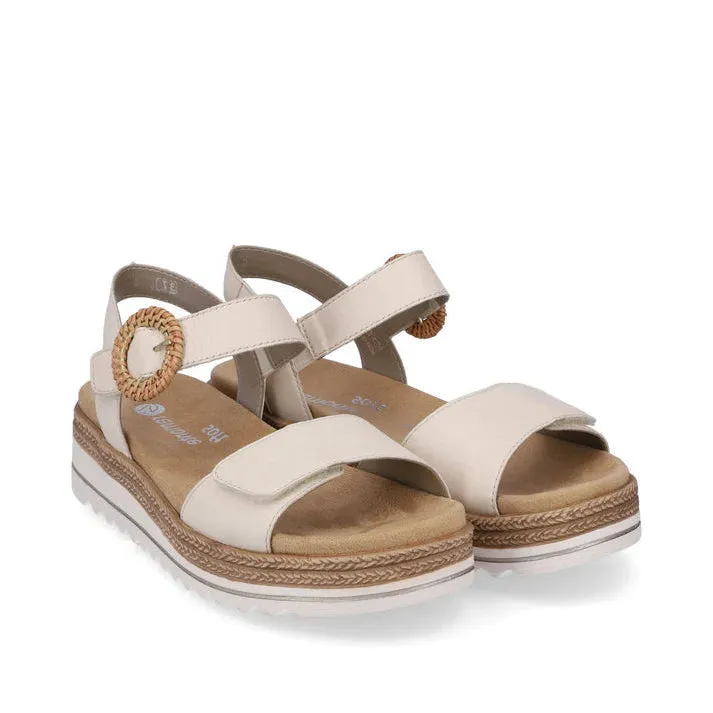RIEKER - D0Q5260 SANDALE - BLANC CASSÉ