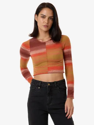 Rise Knit Haut Longue Manche - Baie