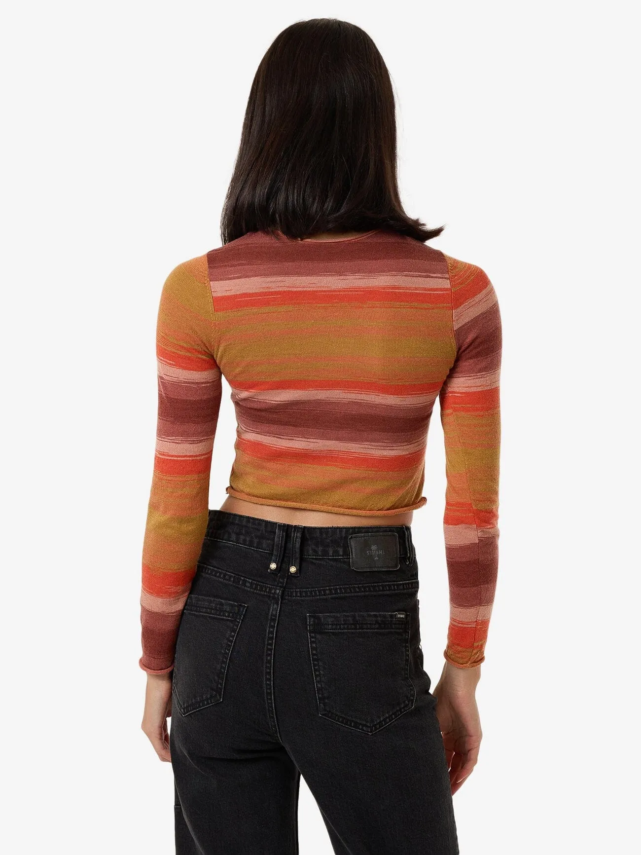 Rise Knit Haut Longue Manche - Baie