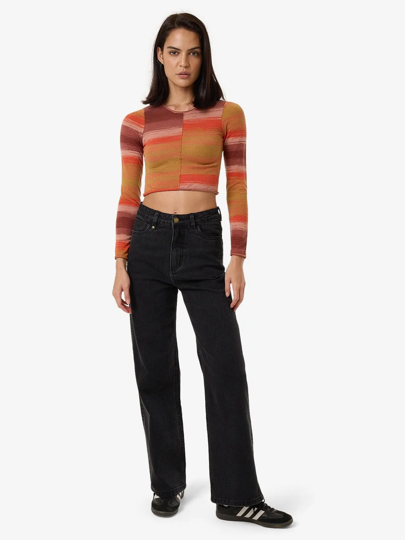 Rise Knit Haut Longue Manche - Baie